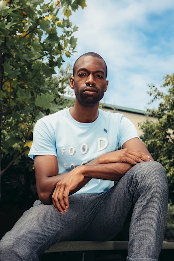 Men's Blue Crew-neck T-shirt