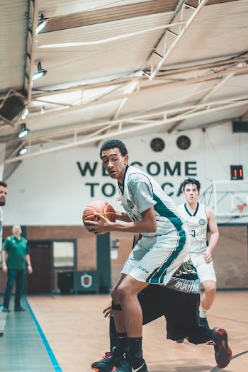 Men's Green and White Basketball Jersey Shirt