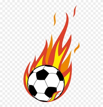 Men's Open Gold's Champion - Flaming Soccer Ball Clip Art