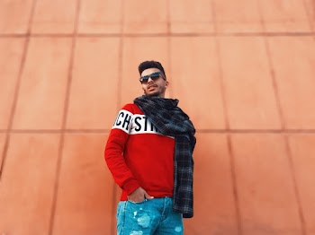 Men's Red and Black Jacket