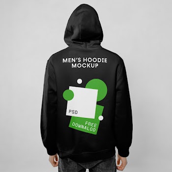 Men’s Hoodie PSD Mockup