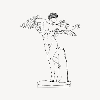 Men angel clipart, drawing illustration | Free Vector Illustration - rawpixel