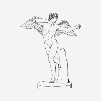 Men angel collage element, vintage | Free PSD Illustration - rawpixel