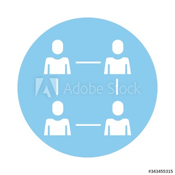 men avatars silhouettes network block style