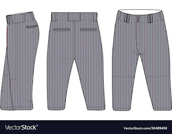 men baseball knee length pant