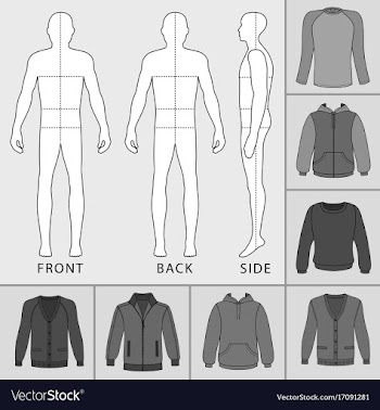 Men clothing set vector image