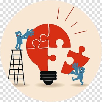 Men fixing red light bulb puzzle illustration, Implementation Problem solving Business Collaboration Organization, innovation transparent background PNG clipart