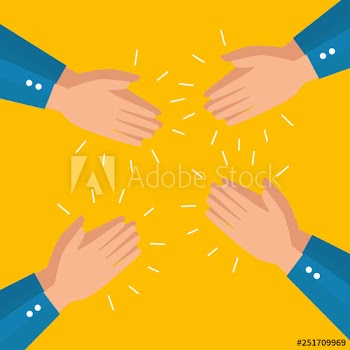 men hands to party event celebration