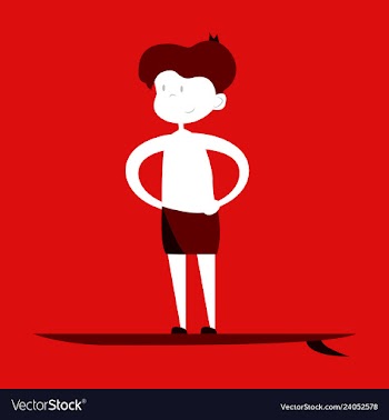 Men in shorts with surfboard happy guy on beach vector image