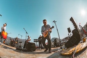 Men Playing Instruments Outdoor