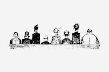 Men rear view drawing border | Free PSD - rawpixel