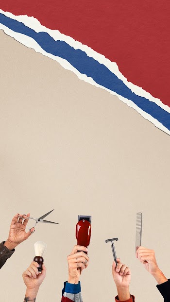 Men&rsquo;s hairstyling tools held by hands… | Free stock illustration | High Resolution graphic