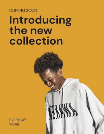Men's apparel flyer template, yellow | Free PSD Template - rawpixel