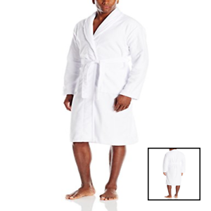 Men's Terry Robe WHITE Medium/Large FREE SHIPPING Mens Sleepwear ...