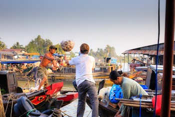 Men Standing on Boat