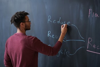 Men Writing on Board