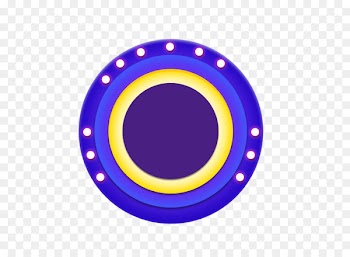 Menifee London Seal Illustration - Purple Bulb Light Round Border Texture 