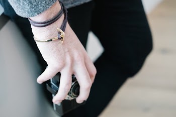 Mens Anchor Bracelet