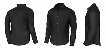 Mens classic black shirt Free Vector