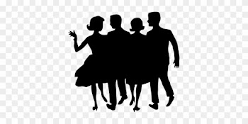 Menschen Tanz Tanzen Silhouette Mann Frau - People Silhouette Clipart