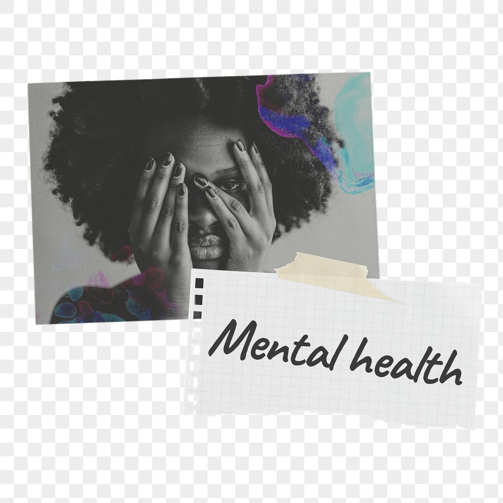 Mental health png paper collage, | Free PNG - rawpixel