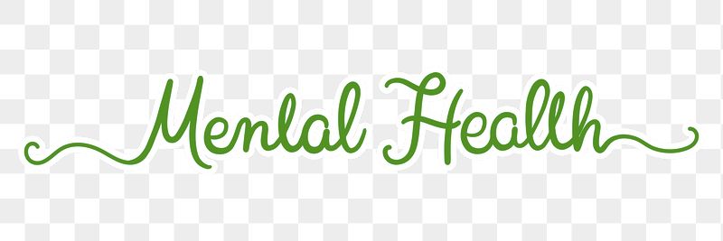 Mental health png word, green | Free PNG - rawpixel