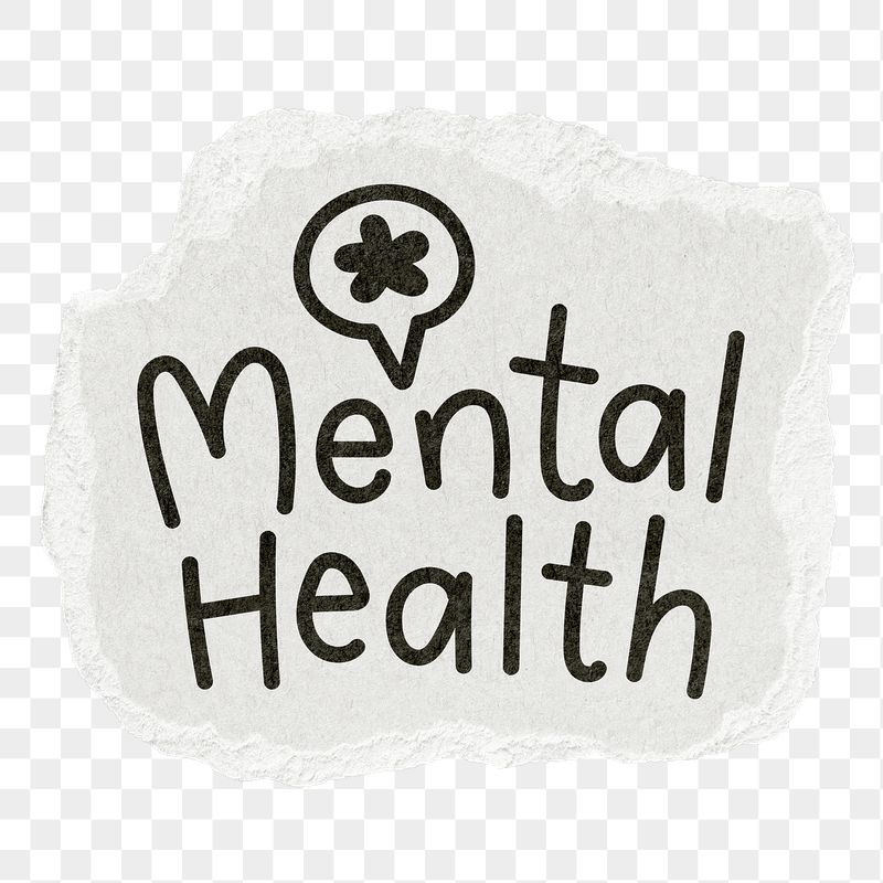 Mental health png word sticker, | Free PNG - rawpixel