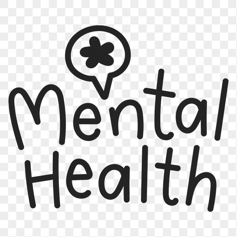 Mental health png word sticker, | Free PNG - rawpixel
