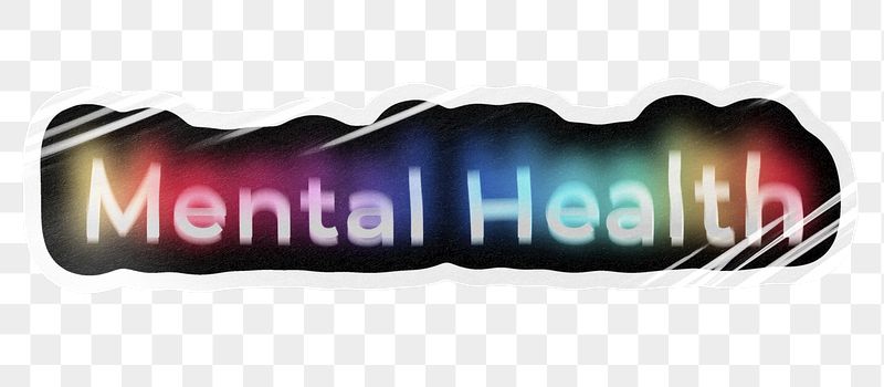 Mental health png word sticker, | Free PNG - rawpixel