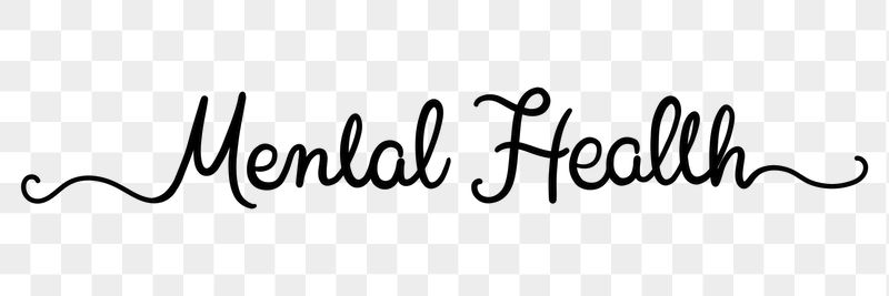 Mental heath png, minimal black | Free PNG - rawpixel