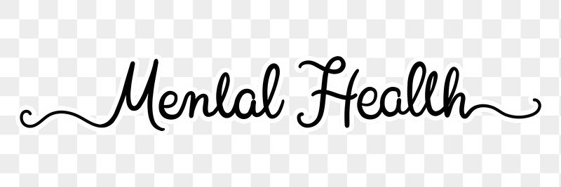 Mental heath png, minimal black | Free PNG - rawpixel