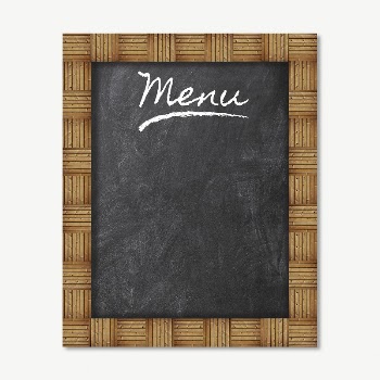 Menu chalkboard collage element psd | Free PSD - rawpixel