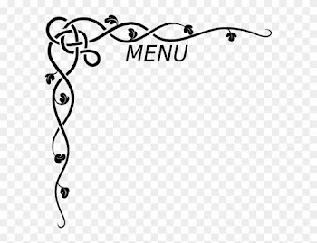 Menu Clip Art At Clker - Border Design For Invitation Card