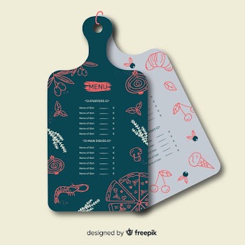 Menu design template for restaurant Free Vector