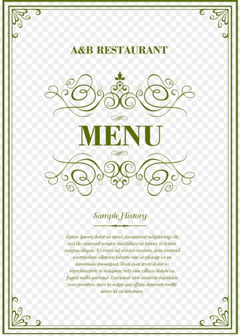 Menu Ornament - Vector design certificate is issued 