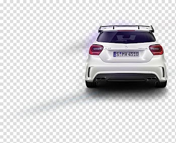 Mercedes-Benz A-Class Car Exhaust system Mercedes-Benz SLS AMG, White Mercedes trunk transparent background PNG clipart