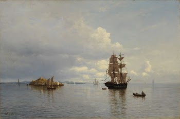 Meri ja purjelaivoja, 1870 - | Free Photo - rawpixel