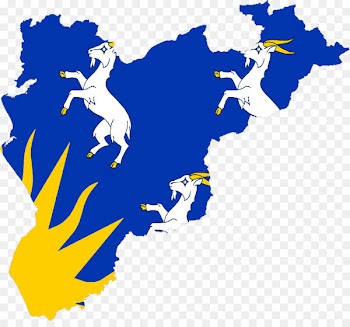 Merionethshire Meirionnydd Flag Illustration Design - adaptation banner 