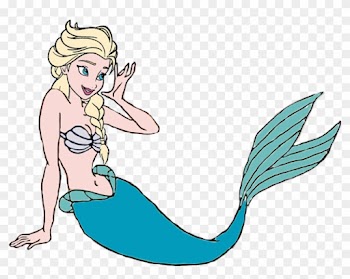 Mermaid Clipart Elsa - Alice As A Mermaid