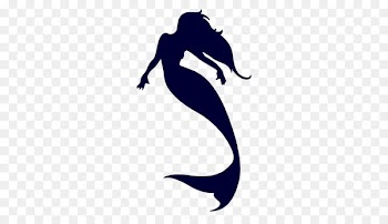 Mermaid Silhouette Clip art - PEQUENA SEREIA 