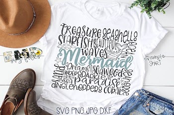 Mermaid Subway Art Svg File