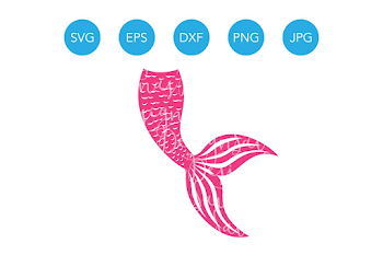 Mermaid Tail SVG Mermaid Clipart PNG ~ Illustrations ~ Creative Market