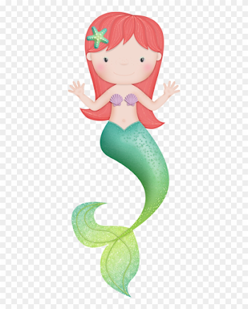 Mermaids - Mermaid Baby Png Clipart (#312492) - PinClipart