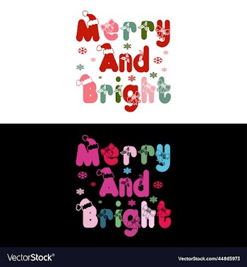 merry and bright christmas woman t shirt design
