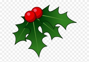 Merry Christmas 2018 - Christmas Holly Clipart Jpg