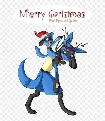 Merry Christmas '12 By Lucariogirl4ever - Christmas Pokemon Lucario
