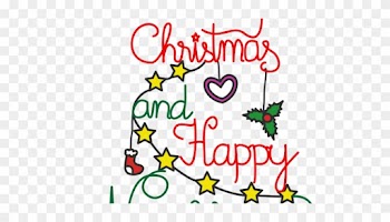 Merry Christmas And Happy New Year Clip Art - Christmas And New Year Celebrations