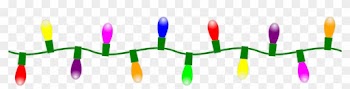 Merry Christmas And Happy New Year - Clip Art Christmas Lights String