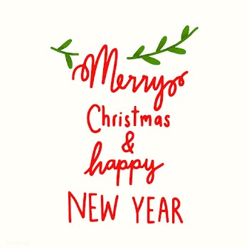 Merry Christmas and Happy New Year Typography | Free stock vector - 472580