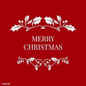 Merry Christmas badge design vector | Free stock vector - 494348